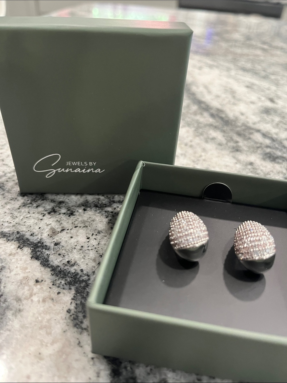 Jewels By Sunaina - Silver Teardrop Earrings